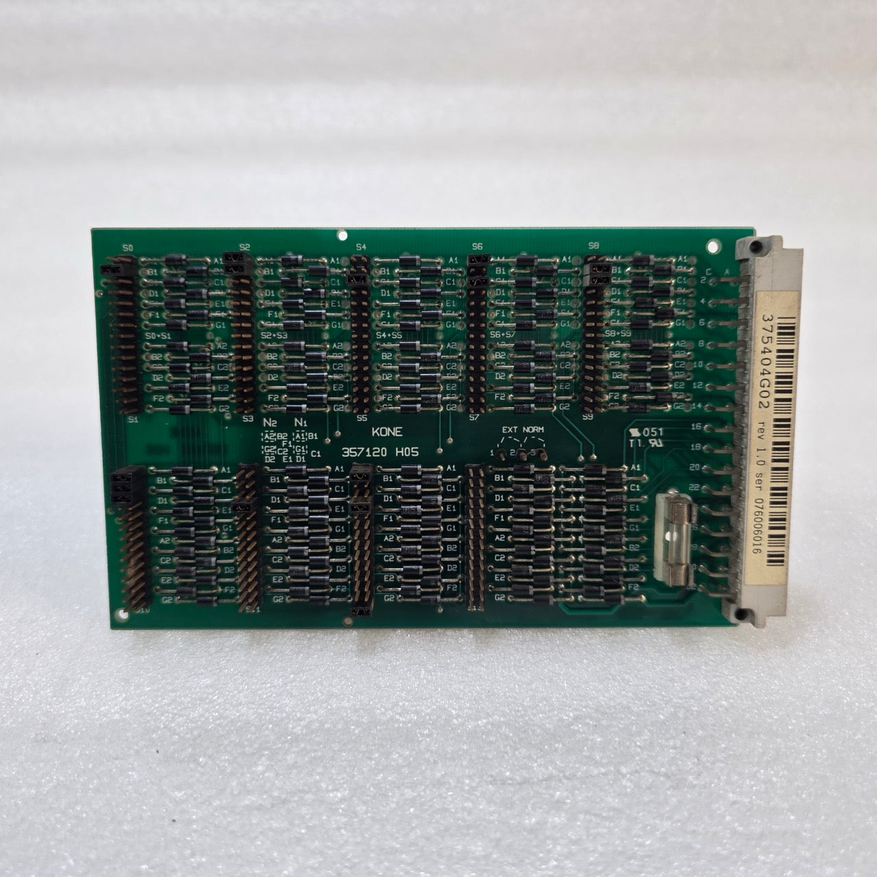KONE 375404G02 REV 1.0 INDUSTRIAL ELEVATOR LOGIC / INTERFACE MODUL 357120 H05