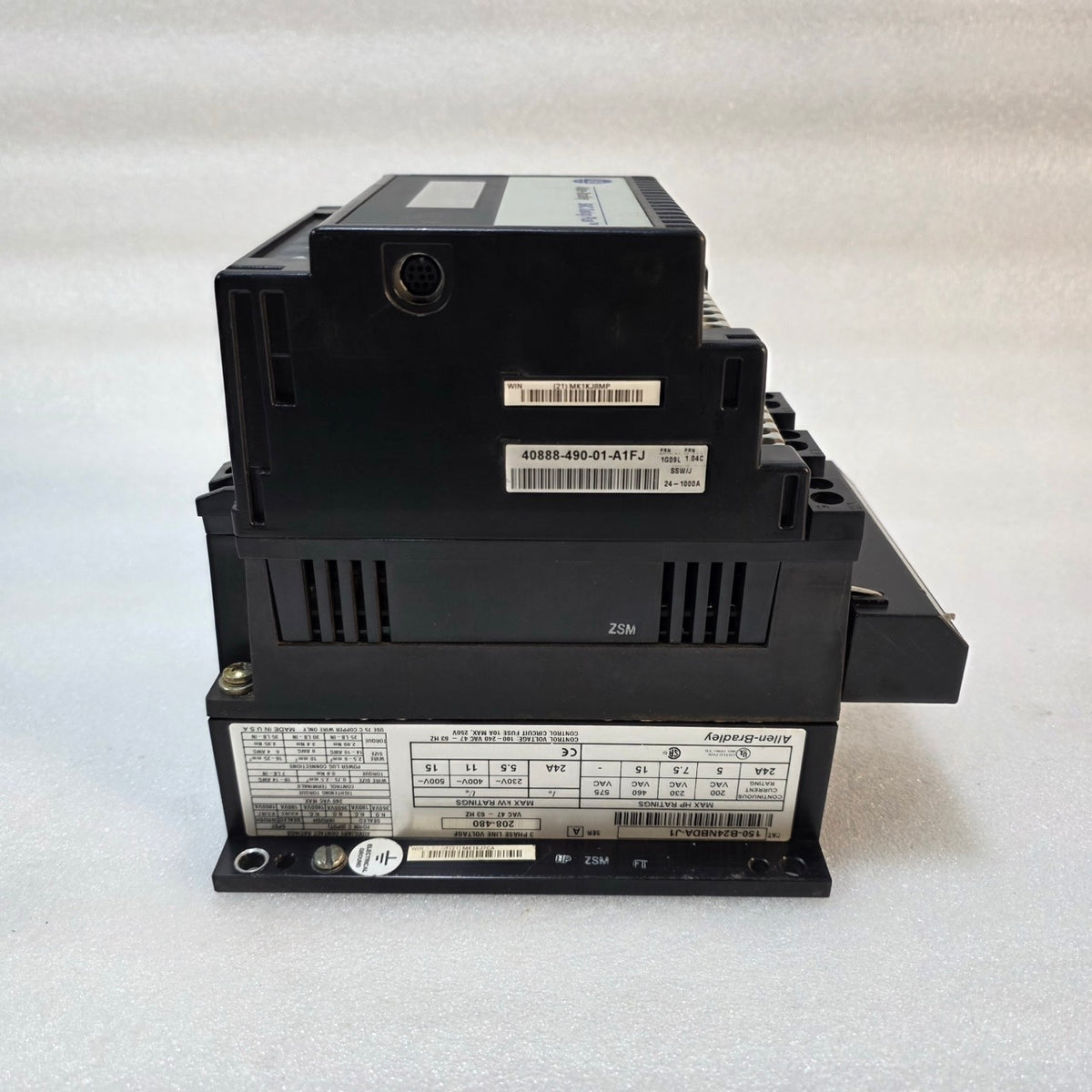 ALLEN-BRADLEY 150-B24NBDA-J1 SMC DIALOG PLUS SOFT STARTER, 24A, 208–480V AC WITH