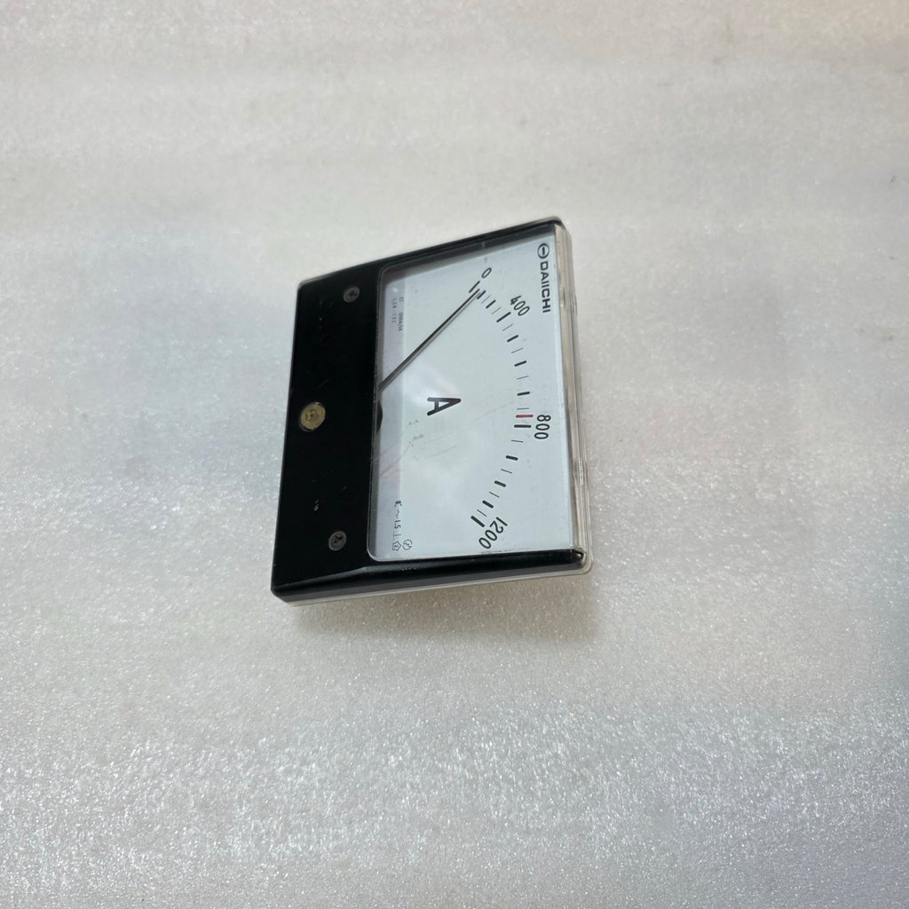 DAIICHI LSK-12C ANALOG AMMETER 0–1200A PANEL METER, CT 1200/5A, CLASS 1.5