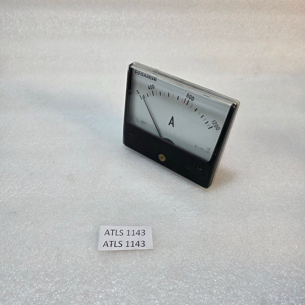 DAIICHI LSK-12C ANALOG AMMETER 0–1200A PANEL METER, CT 1200/5A, CLASS 1.5