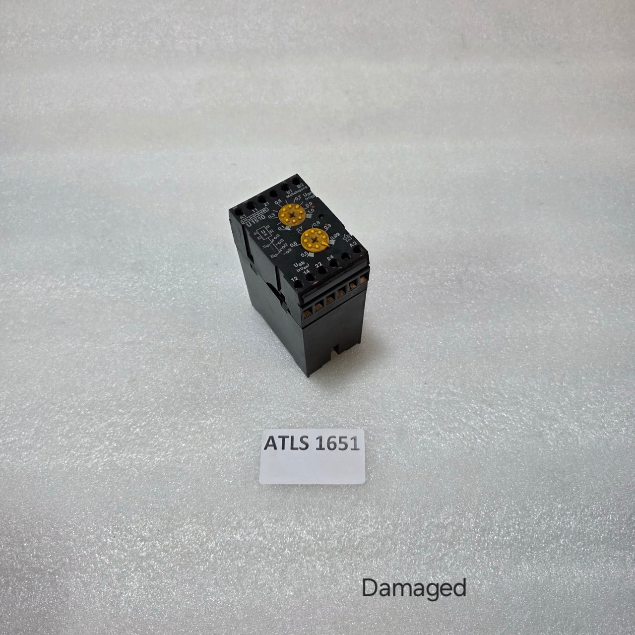 KUHNKE U1510.2 VOLTAGE MONITORING RELAY, 50–500V AC 24V DC BODY BROKEN WORKING