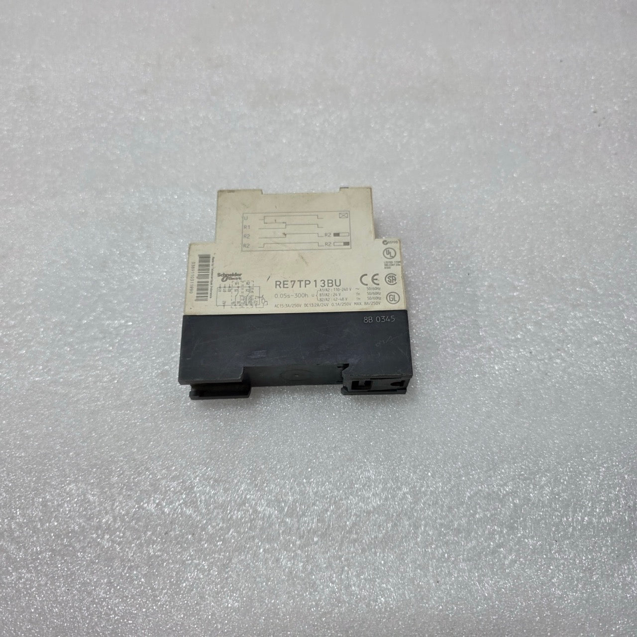 RE7TP13BU MULTI-RANGE TIME DELAY RELAY (0.05S–300H, 110–240VAC/24-42-48VAC-DC
