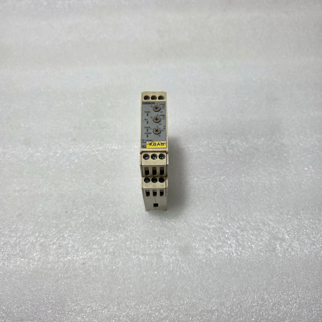 OMRON K8AB-PM2 3-PHASE VOLTAGE MONITORING RELAY, PHASE SEQUENCE & LOSS, 380–480V
