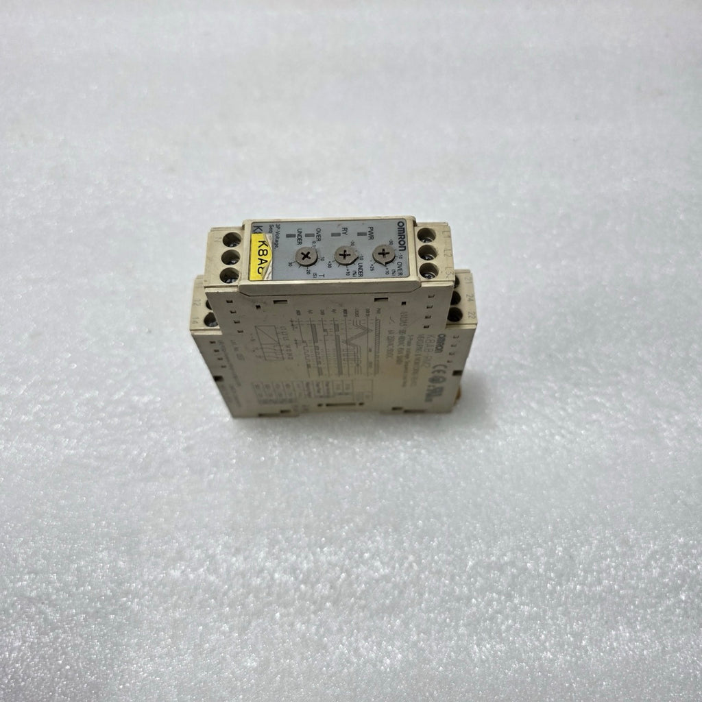 OMRON K8AB-PM2 3-PHASE VOLTAGE MONITORING RELAY, PHASE SEQUENCE & LOSS, 380–480V