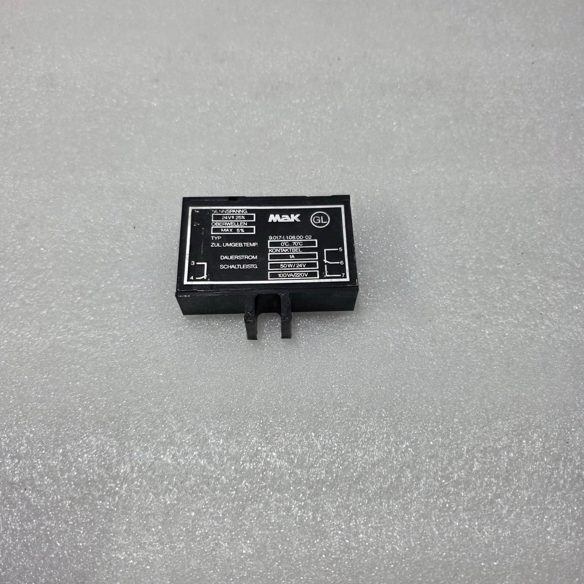 MAK 9.01.7-91.08.00-02 CONTROL RELAY MODULE, OEM MARINE AUTOMATION SPARE