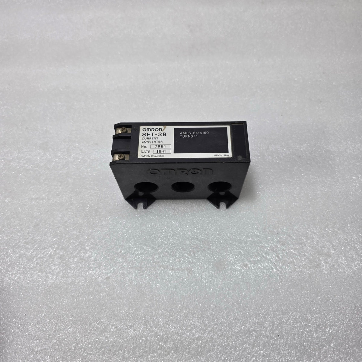 OMRON SET-3B CURRENT CONVERTER, 64–160A, MOTOR PROTECTION ACCESSORY, JAPAN MADE