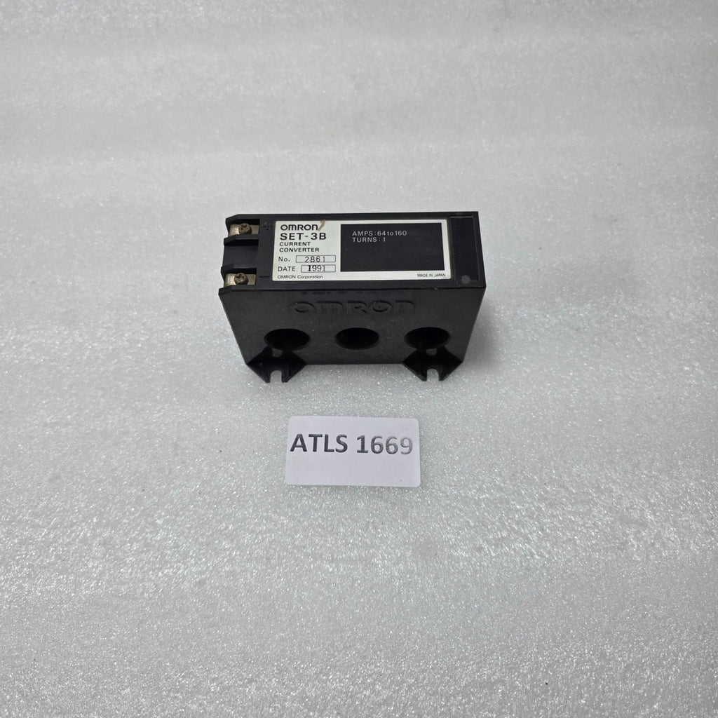 OMRON SET-3B CURRENT CONVERTER, 64–160A, MOTOR PROTECTION ACCESSORY, JAPAN MADE