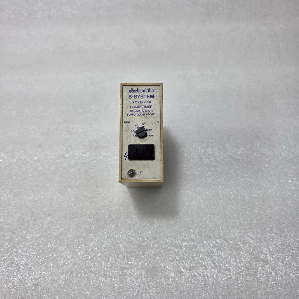 ELECTROMATIC S-SYSTEM COMBI TIMER S 117166 920, AUTOMATIC START, 20–265V AC/DC