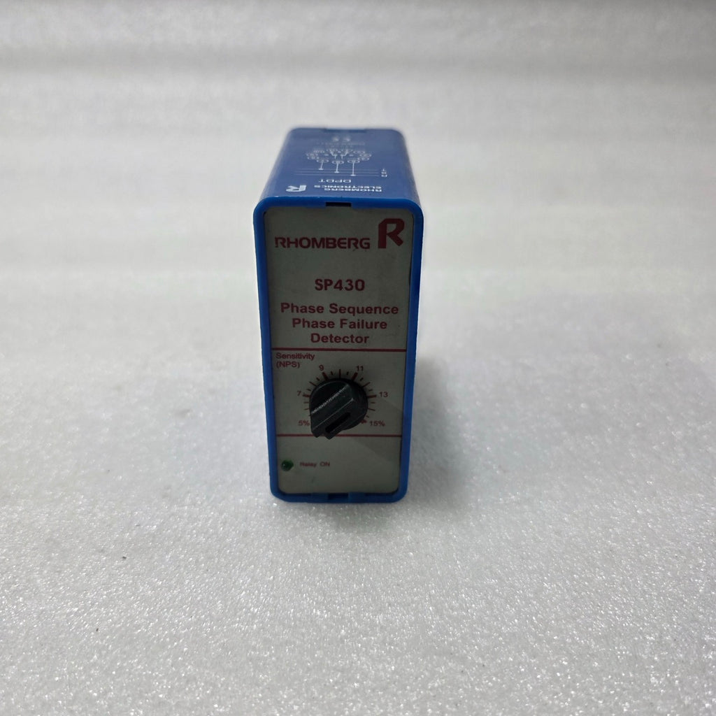 RHOMBERG SP430 PHASE SEQUENCE & PHASE FAILURE DETECTOR RELAY WITH SENSITIVITY AD
