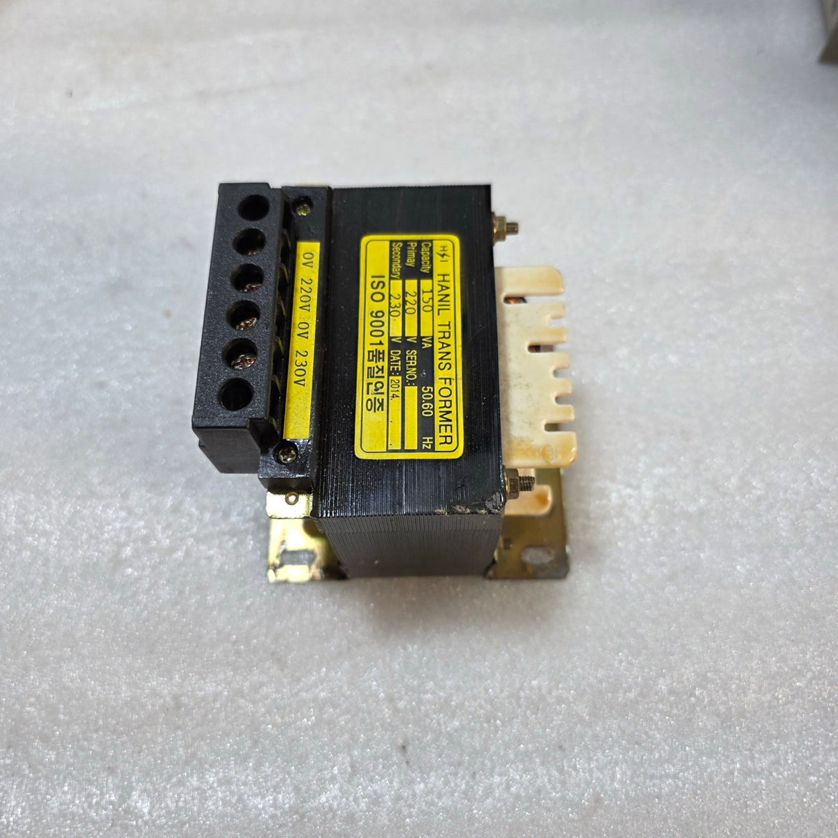 HANIL 150VA CONTROL TRANSFORMER 220V PRIMARY TO 230V SECONDARY, 50/60HZ INDUSTRI