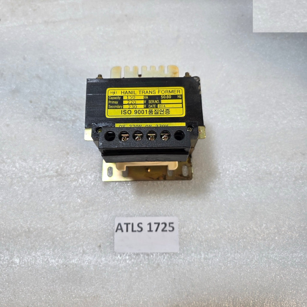 HANIL 150VA CONTROL TRANSFORMER 220V PRIMARY TO 230V SECONDARY, 50/60HZ INDUSTRI