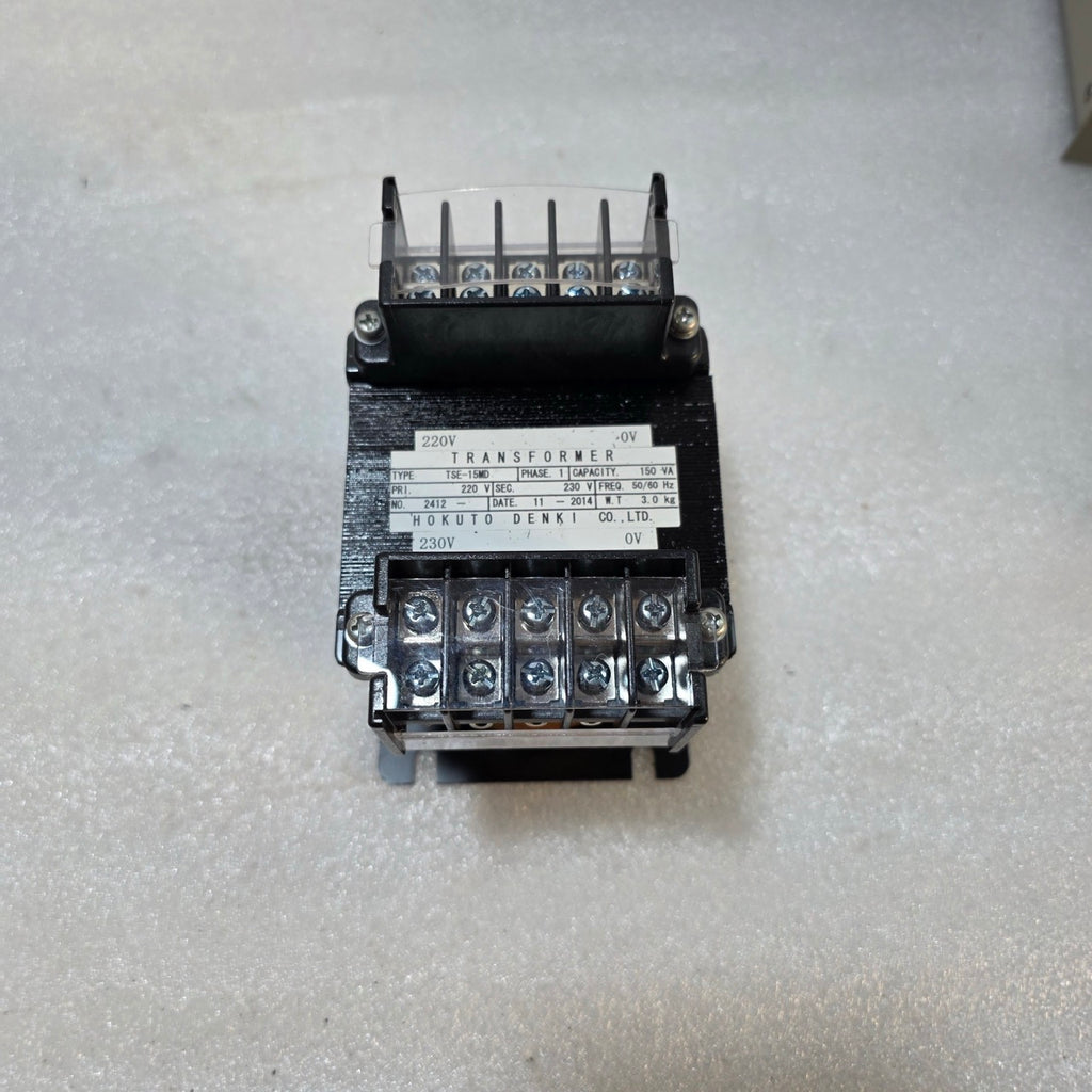 HOKUTO DENKI TSE-15MD SINGLE PHASE CONTROL TRANSFORMER 150VA 220V TO 230V 50/60H
