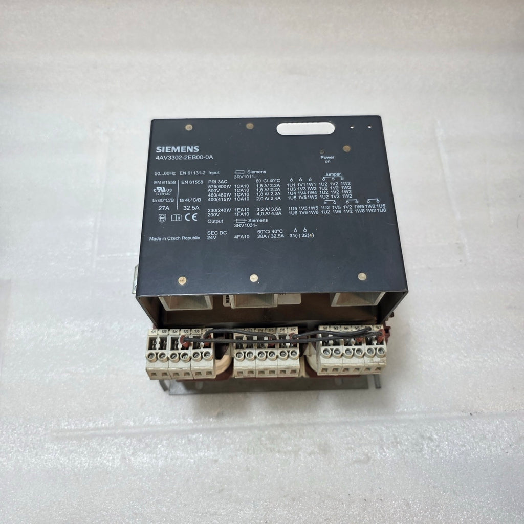 SIEMENS 4AV3302-2EB00-0A INDUSTRIAL POWER SUPPLY TRANSFORMER | 3-PHASE 200–575VA