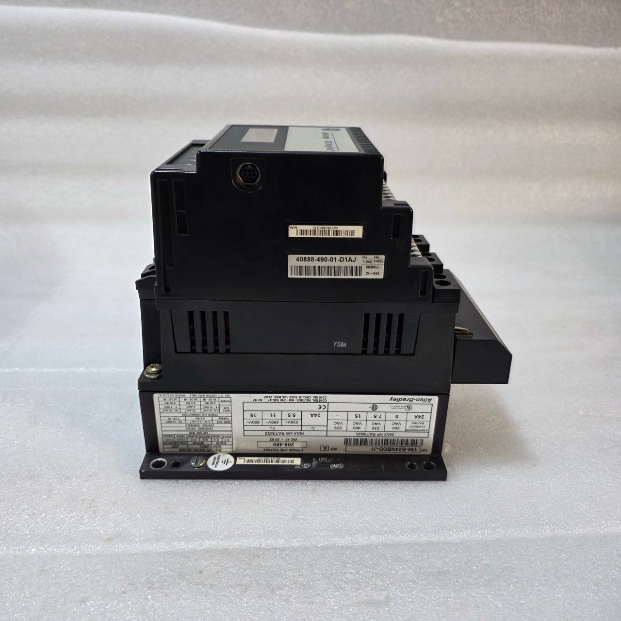 ALLEN-BRADLEY SMC DIALOG PLUS SOFT STARTER 150-B24NBDD-J1 24A 3-PHASE 208–480V W