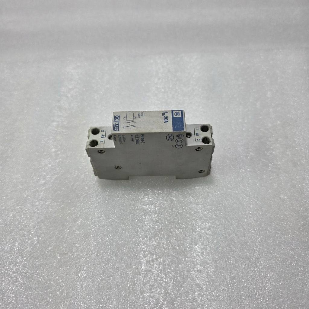 TELEMECANIQUE GC2-M22 MODULAR CONTACTOR RELAY 20A 230V AC COIL DIN RAIL MOUNT
