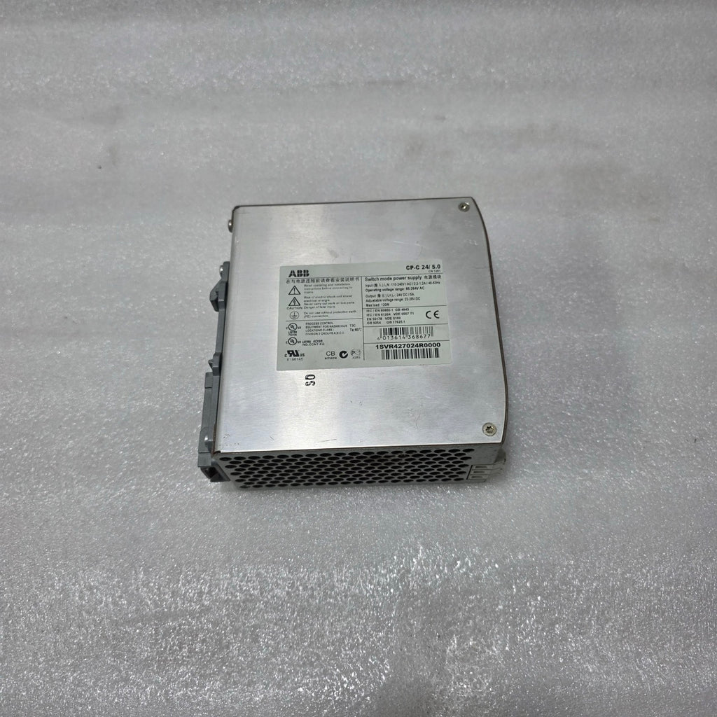 ABB CP-C 24/5.0 INDUSTRIAL POWER SUPPLY – 24V DC 5A 1SVR427024R0000 DIN RAIL SMP