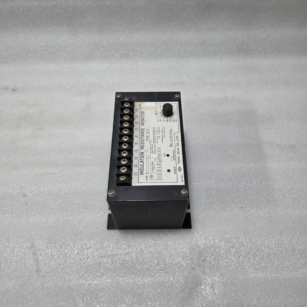 TOYO KEIKI IS-3 INSULATION RESISTANCE MONITOR | ADJUSTABLE 0.01–1.5 MΩ