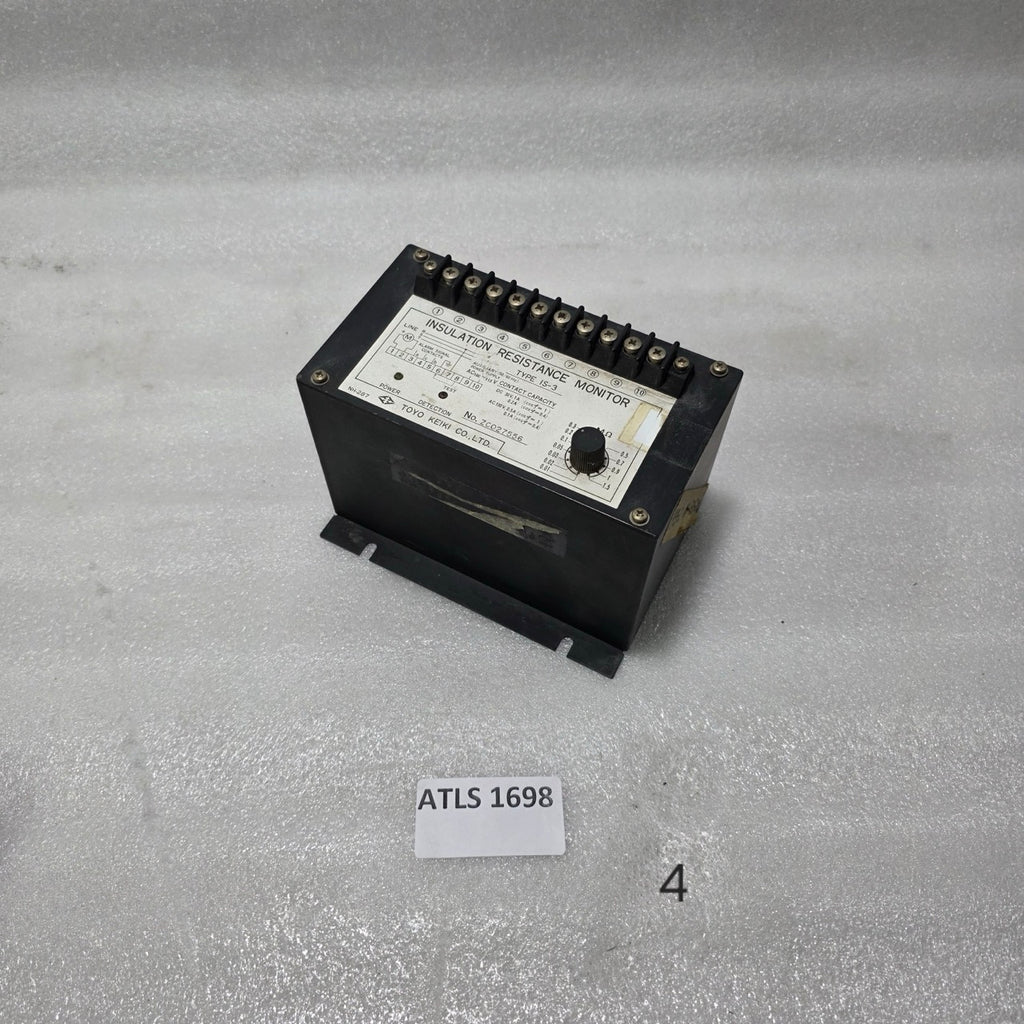 TOYO KEIKI IS-3 INSULATION RESISTANCE MONITOR | ADJUSTABLE 0.01–1.5 MΩ