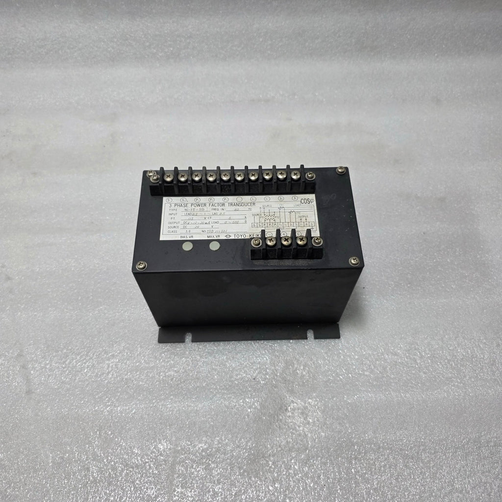 TOYO KEIKI NG-3T-SD 3 PHASE POWER FACTOR TRANSDUCER | COSΦ METER | 4–20MA OUTPUT
