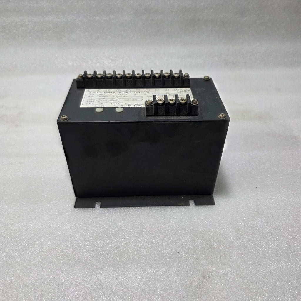 TOYO KEIKI NG-3T-SD 3 PHASE POWER FACTOR TRANSDUCER | COSΦ METER | 4–20MA OUTPUT