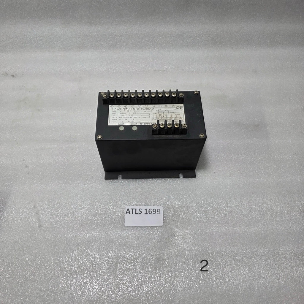 TOYO KEIKI NG-3T-SD 3 PHASE POWER FACTOR TRANSDUCER | COSΦ METER | 4–20MA OUTPUT
