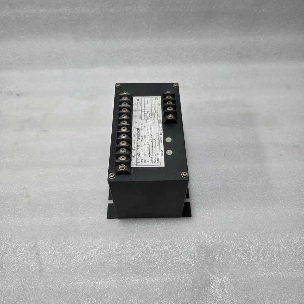 TOYO KEIKI EG-3AT-SD 3 PHASE WATT TRANSDUCER | PT 460/115V | CT 6000/5A | 4–20 M
