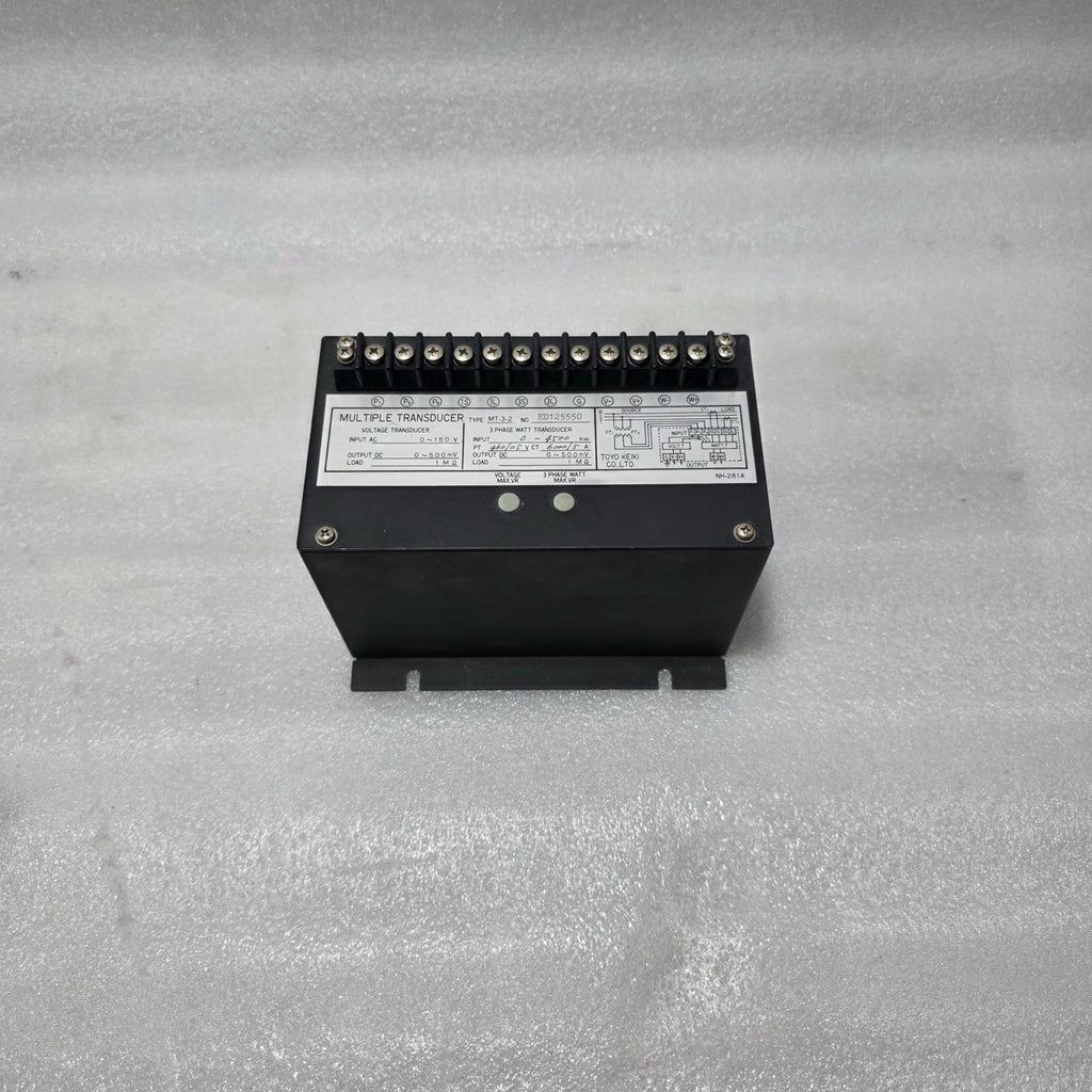 TOYO KEIKI MT-3-2 MULTIPLE TRANSDUCER | 3 PHASE WATT & VOLTAGE TRANSDUCER | PT 4