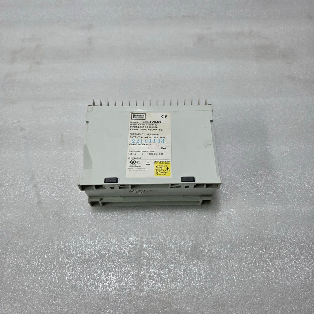 CROMPTON INSTRUMENTS 256-TWMG POWER TRANSDUCER – 4160/110V VT, 1200/5A CT, 0–500
