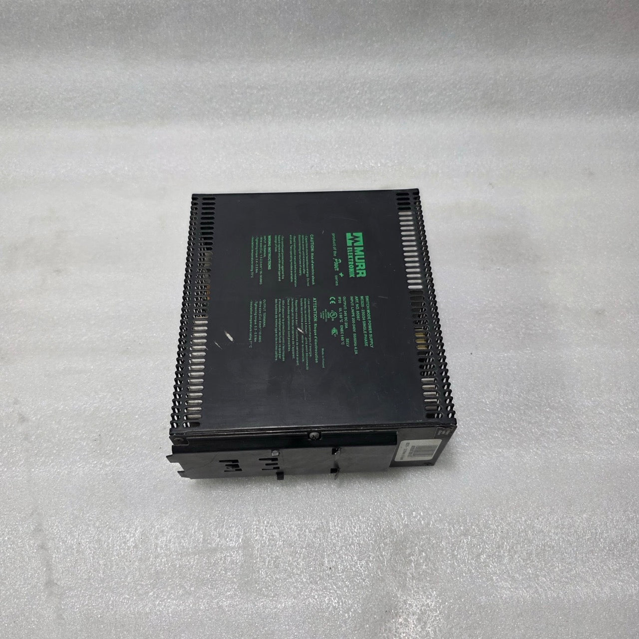 MURR ELEKTRONIK MCS20 230/24 SINGLE PHASE SWITCH MODE POWER SUPPLY 85087 – 24V