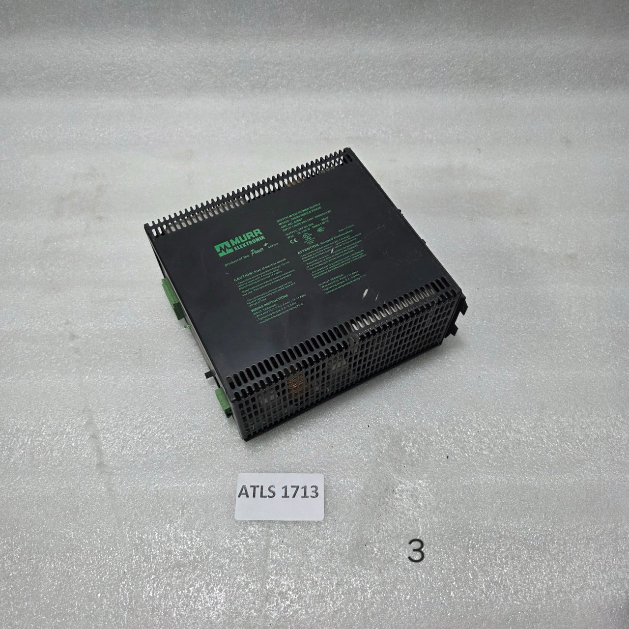 MURR ELEKTRONIK MCS20 230/24 SINGLE PHASE SWITCH MODE POWER SUPPLY 85087 – 24V