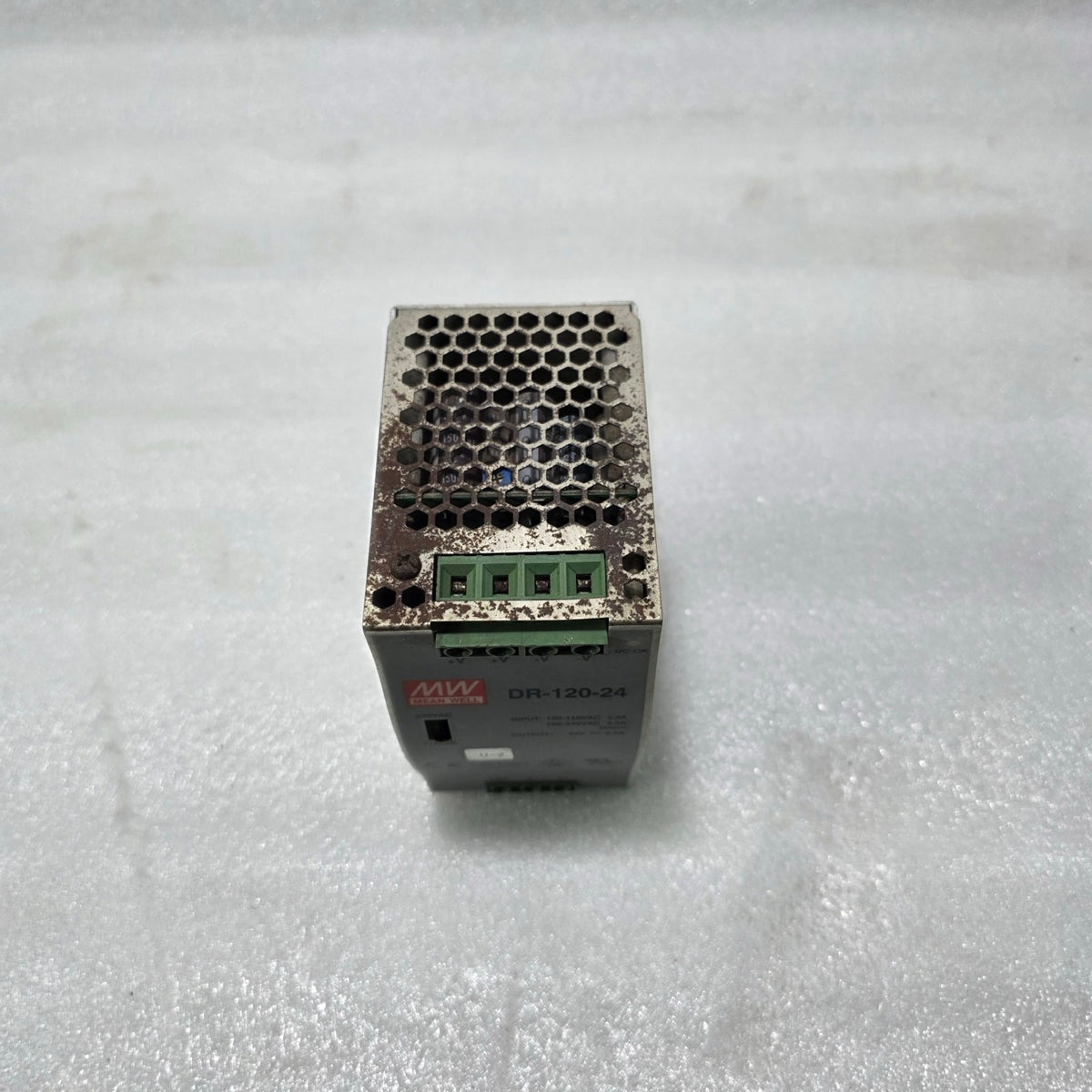 MEAN WELL DR-120-24 INDUSTRIAL DIN RAIL POWER SUPPLY 24V DC 5A – INPUT 100-240VA