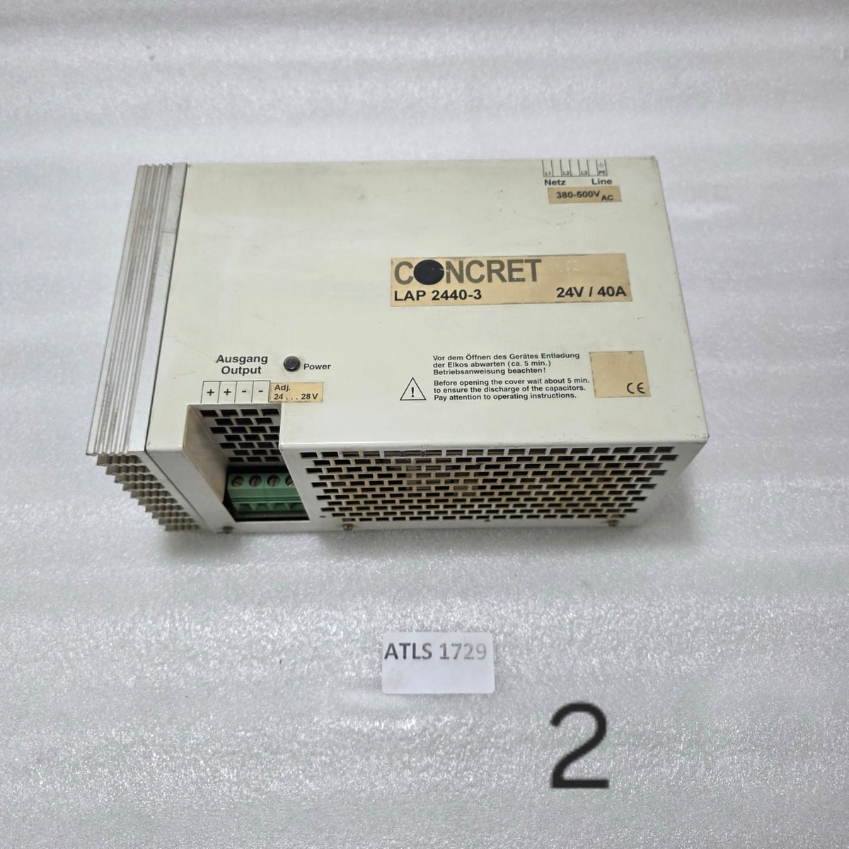 CONCRET LAP 2440-3 24V 40A INDUSTRIAL POWER SUPPLY MODULE