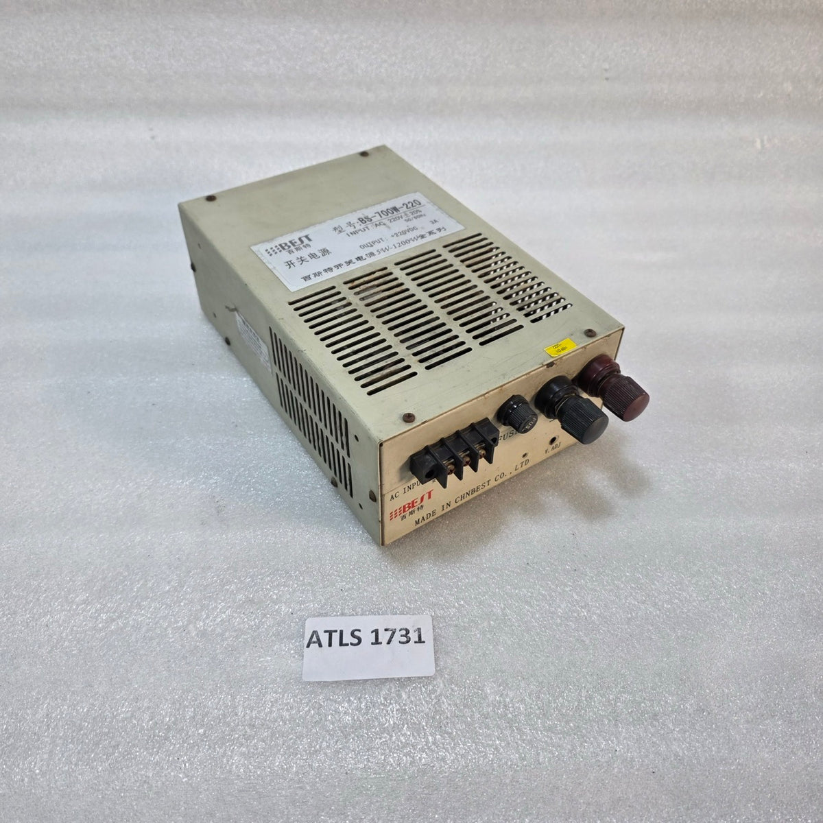 BEST BS-700W-220 INDUSTRIAL SWITCHING POWER SUPPLY | AC 220V INPUT | +220V DC OU