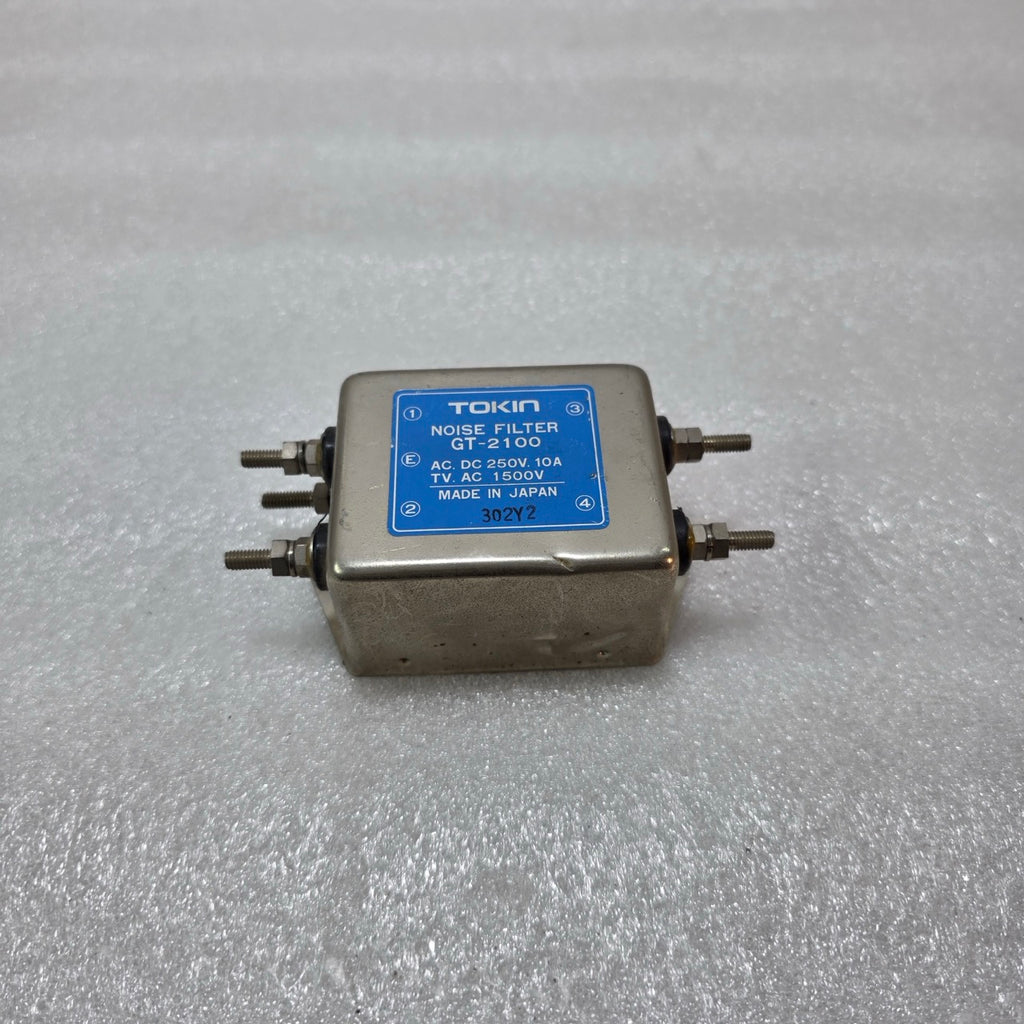 TOKIN GT-2100 INDUSTRIAL NOISE FILTER – AC/DC 250V 10A EMI SUPPRESSION FILTER MA