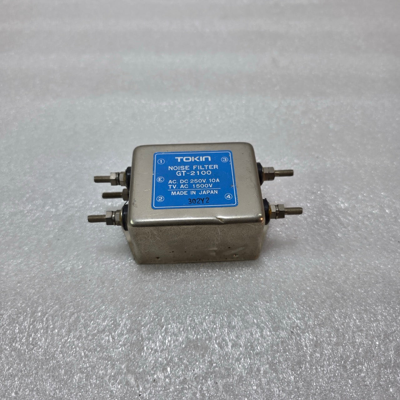 TOKIN GT-2100 INDUSTRIAL NOISE FILTER – AC/DC 250V 10A EMI SUPPRESSION FILTER MA