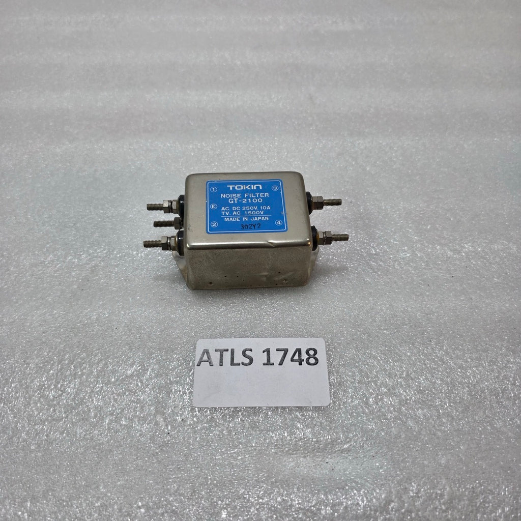 TOKIN GT-2100 INDUSTRIAL NOISE FILTER – AC/DC 250V 10A EMI SUPPRESSION FILTER MA