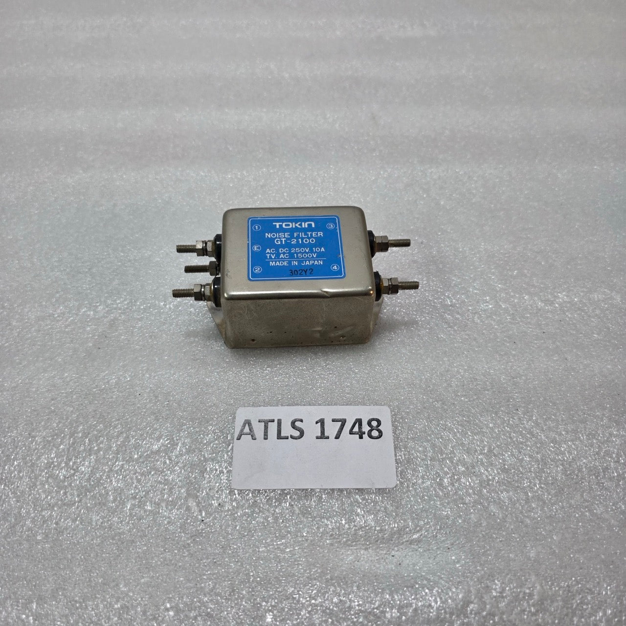 TOKIN GT-2100 INDUSTRIAL NOISE FILTER – AC/DC 250V 10A EMI SUPPRESSION FILTER MA
