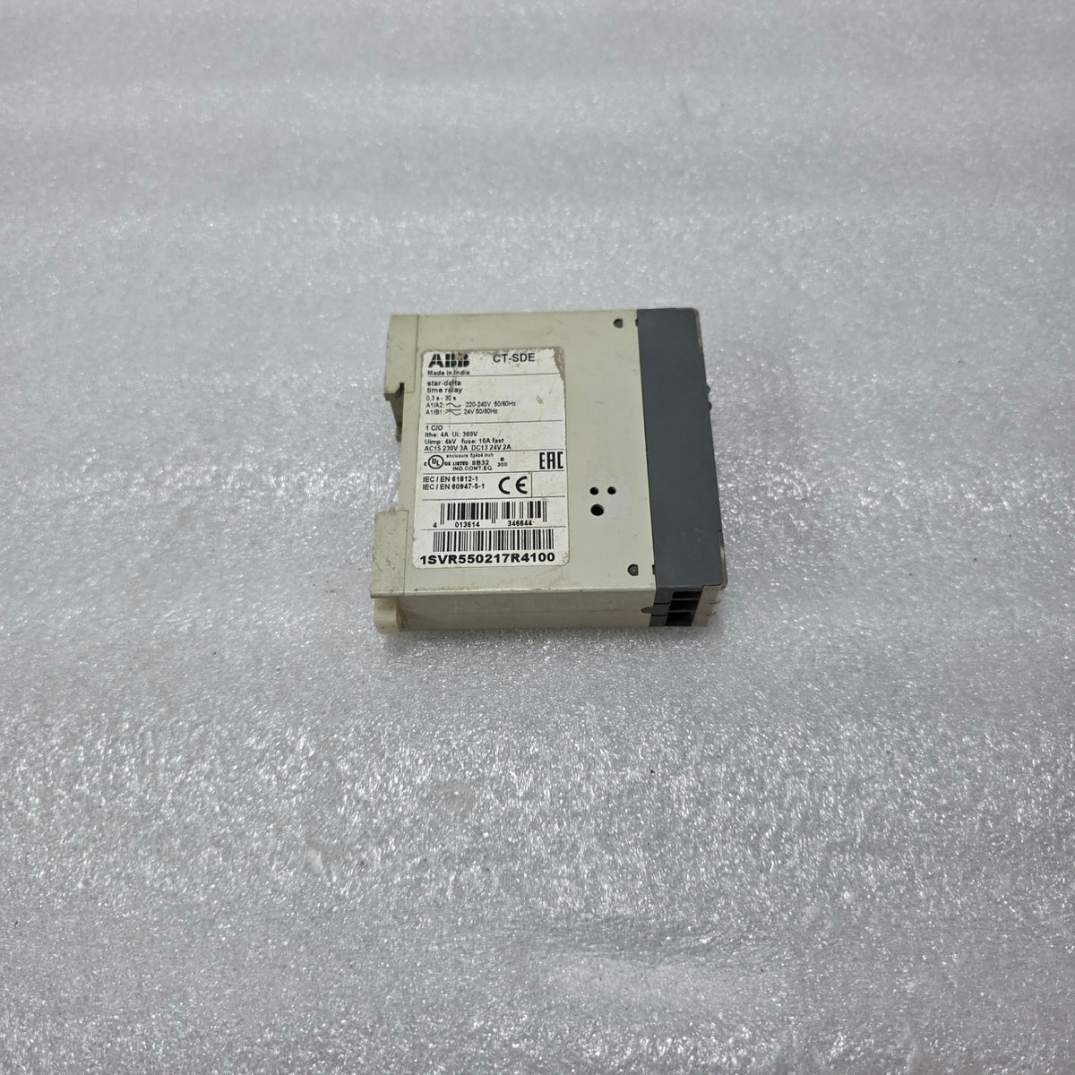 ABB CT-SDE STAR-DELTA TIMER RELAY – CAT. NO. 1SVR550217R4100