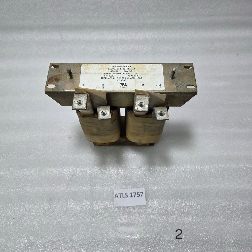 ALLEN DC REACTOR / CHOKE – 21803-011-02 REV. D, 320 ΜH, 160 A DC