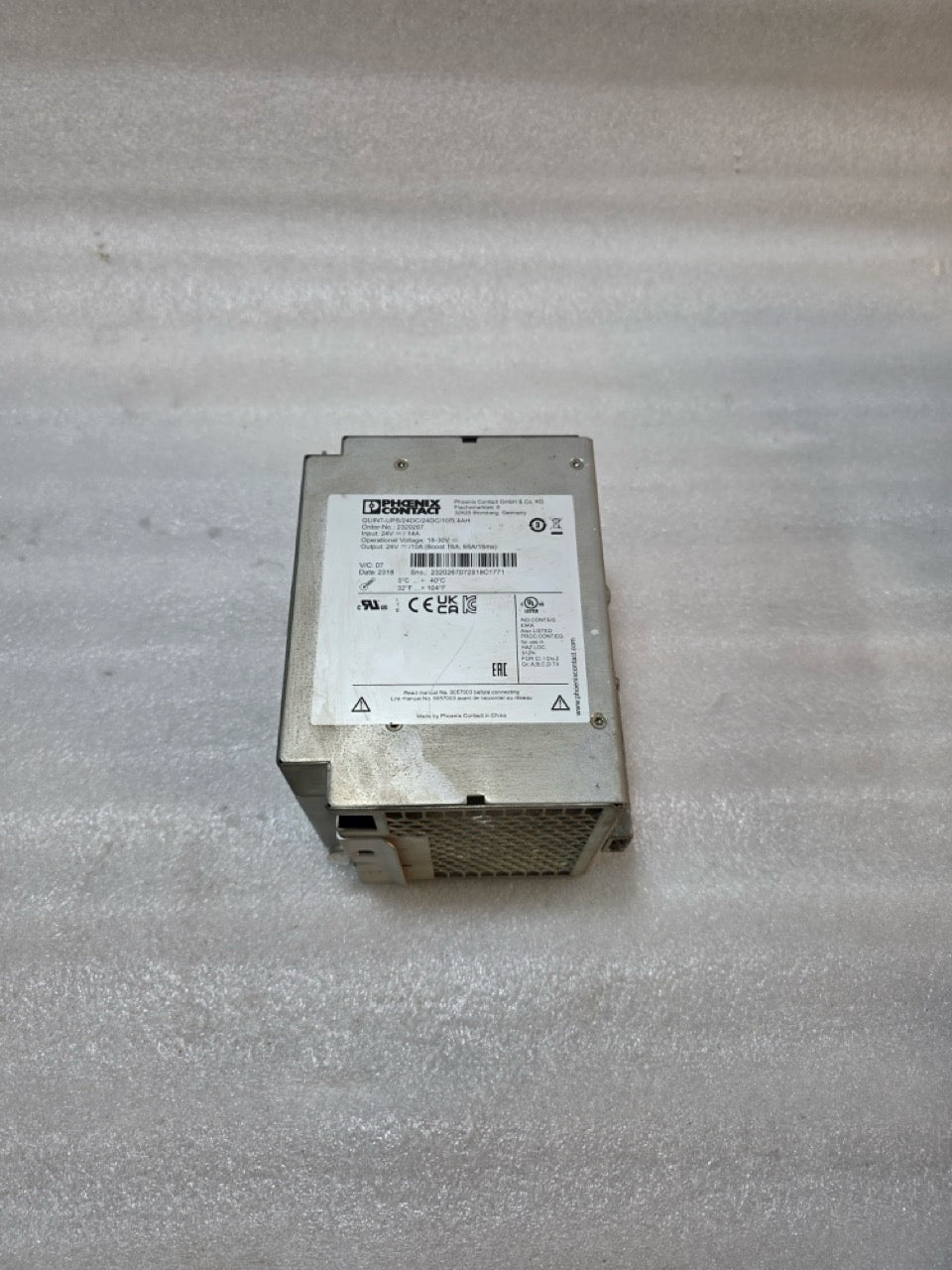 PHOENIX CONTACT QUINT-UPS/24DC/24DC/10 2320267 - WITHOUT BATTERY