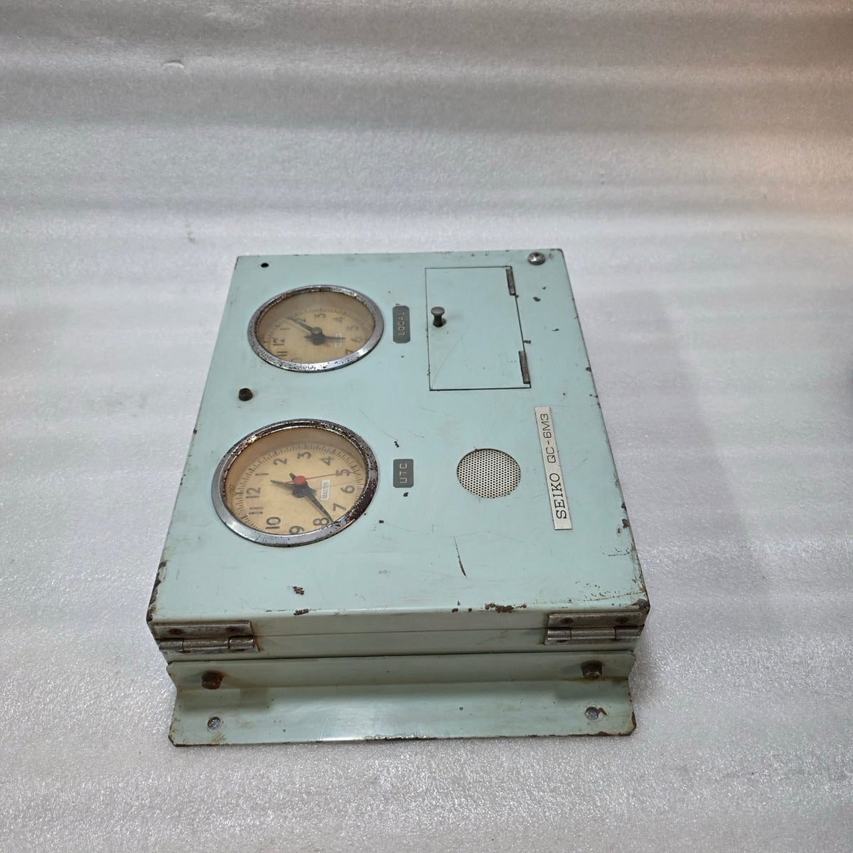SEIKO QC-6M3 MARINE DUAL TIME CLOCK PANEL – UTC & LOCAL MASTER CLOCK UNIT, INDUS
