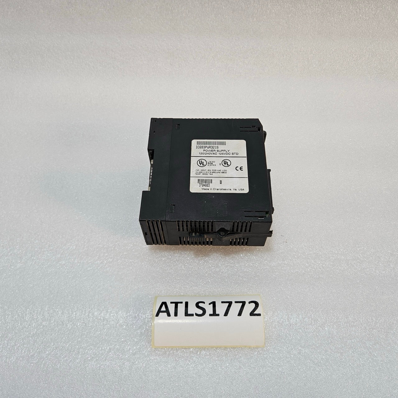 GE FANUC IC693PWR321S PLC POWER SUPPLY MODULE 120/240VAC 125VDC STD MADE IN USA