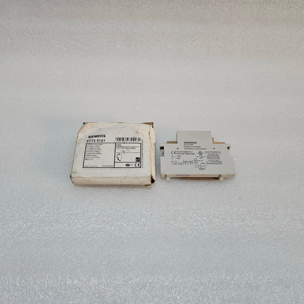 SIEMENS 5TT5 9101 AUXILIARY SWITCH 1NO 1NC FOR 5TT5 8 SERIES MADE IN SLOVENIA