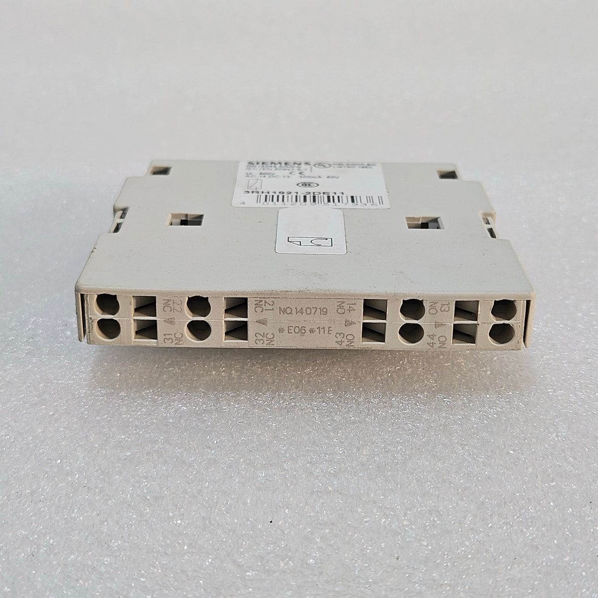 SIEMENS 3RH1921-2DE11 AUXILIARY CONTACT BLOCK 1NO 1NC MADE IN TURKEY