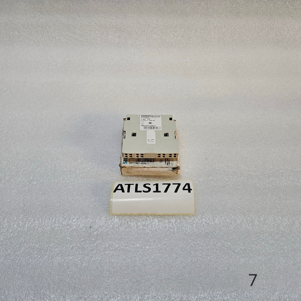 SIEMENS 3RH1921-2DE11 AUXILIARY CONTACT BLOCK 1NO 1NC MADE IN TURKEY