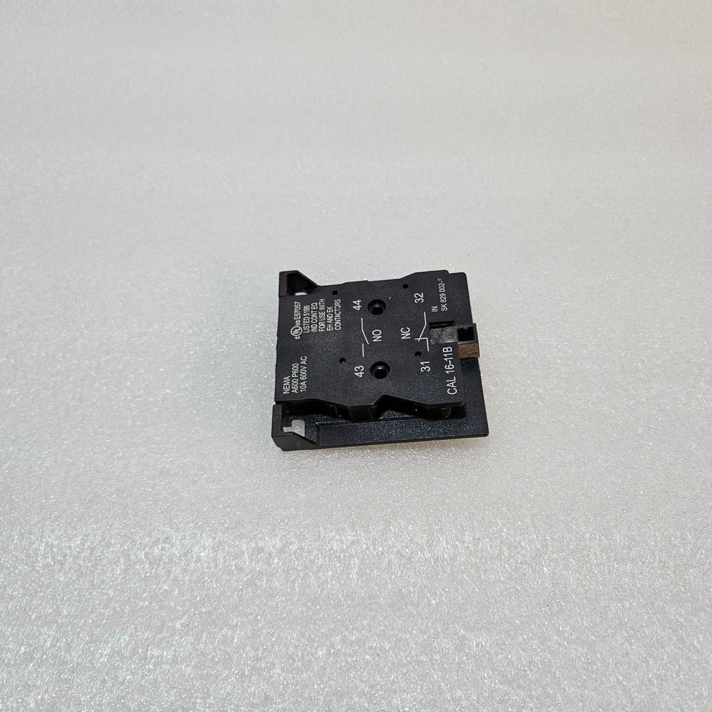 ABB CAL 16-11B AUXILIARY CONTACT BLOCK 1NO 1NC 10A 600VAC NEMA