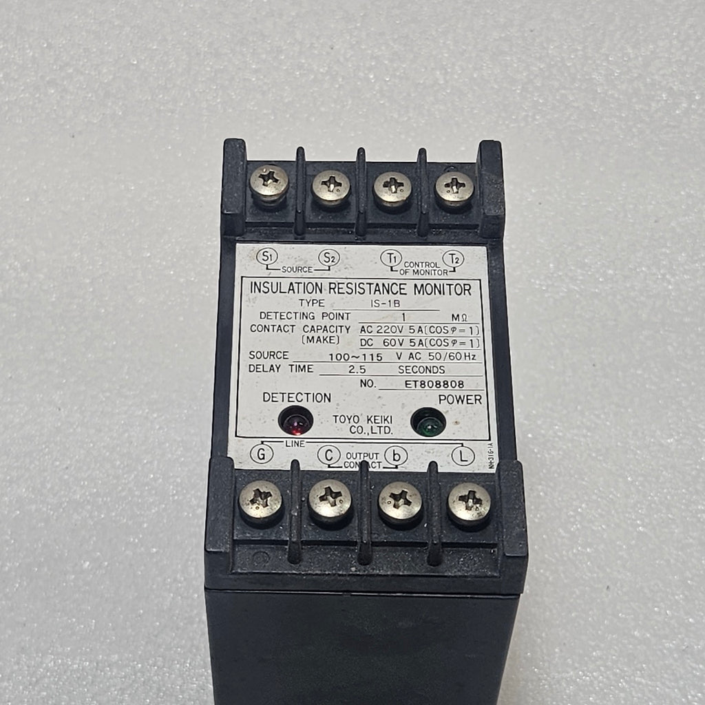 TOYO KEIKI IS-1B INSULATION RESISTANCE MONITOR 100–115VAC 1MΩ