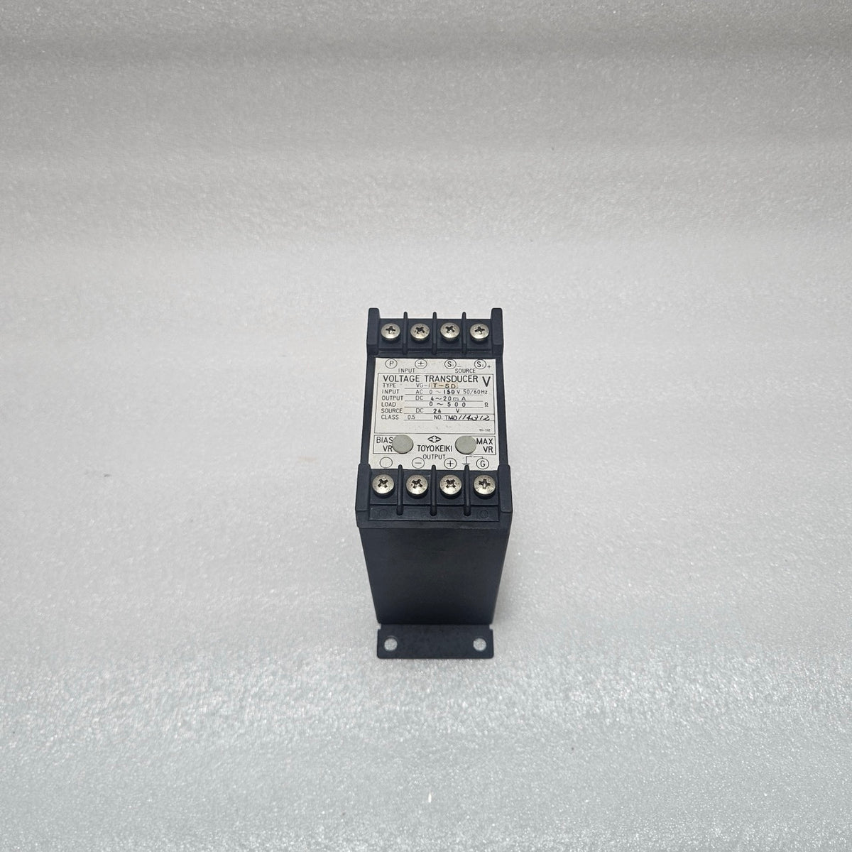 TOYO KEIKI VG-IT-SD VOLTAGE TRANSDUCER AC 0–150V DC 4–20MA CLASS 0.5