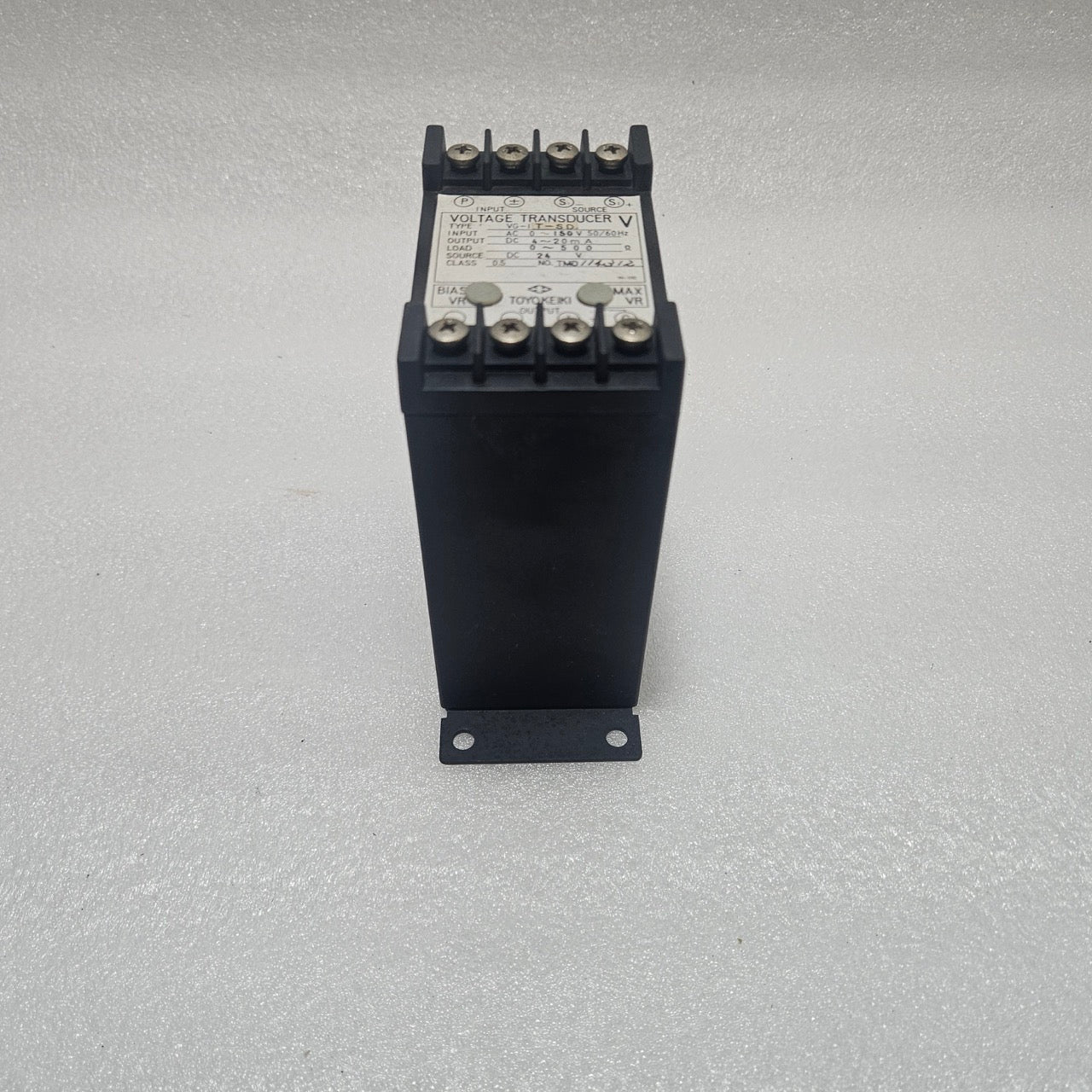 TOYO KEIKI VG-IT-SD VOLTAGE TRANSDUCER AC 0–150V DC 4–20MA CLASS 0.5
