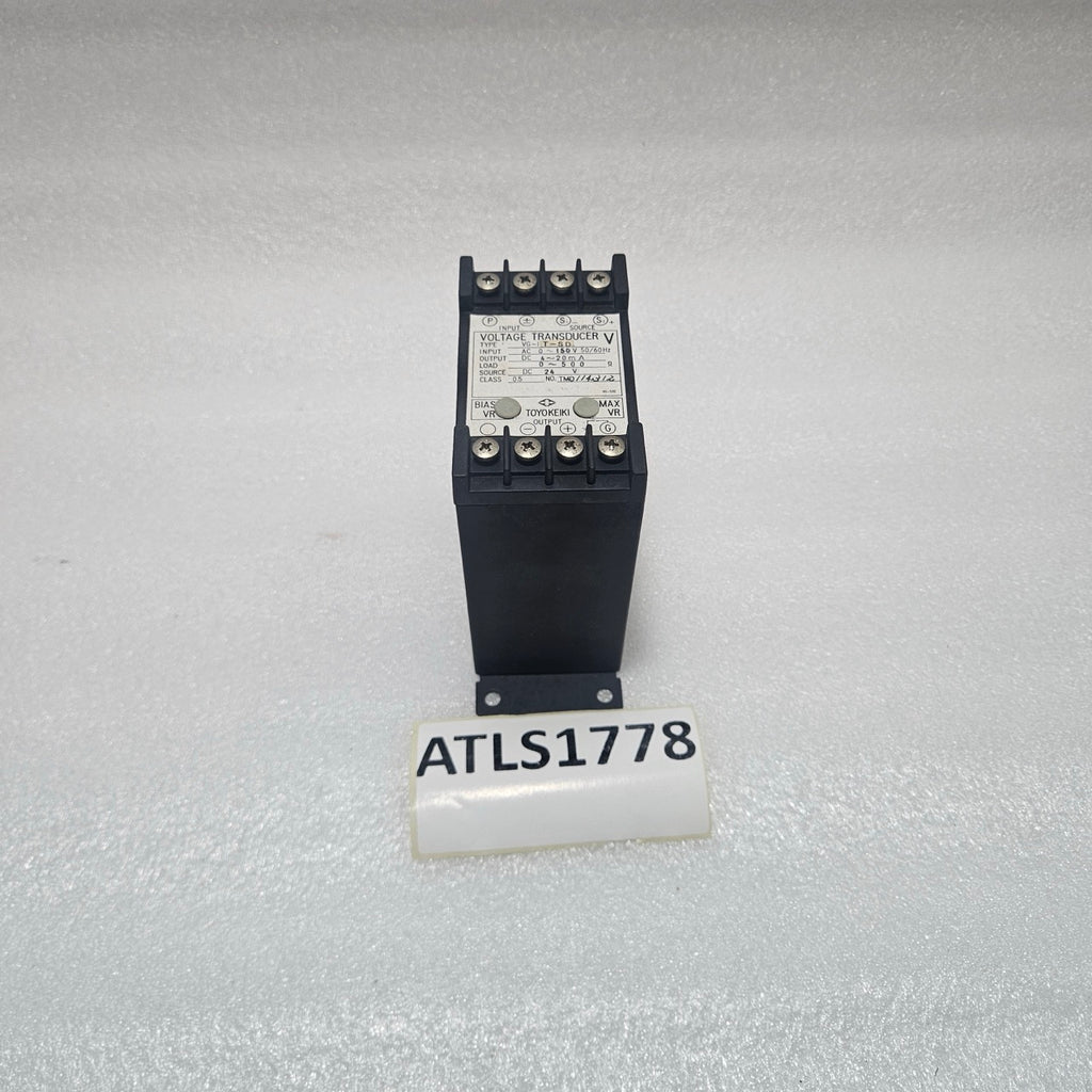 TOYO KEIKI VG-IT-SD VOLTAGE TRANSDUCER AC 0–150V DC 4–20MA CLASS 0.5